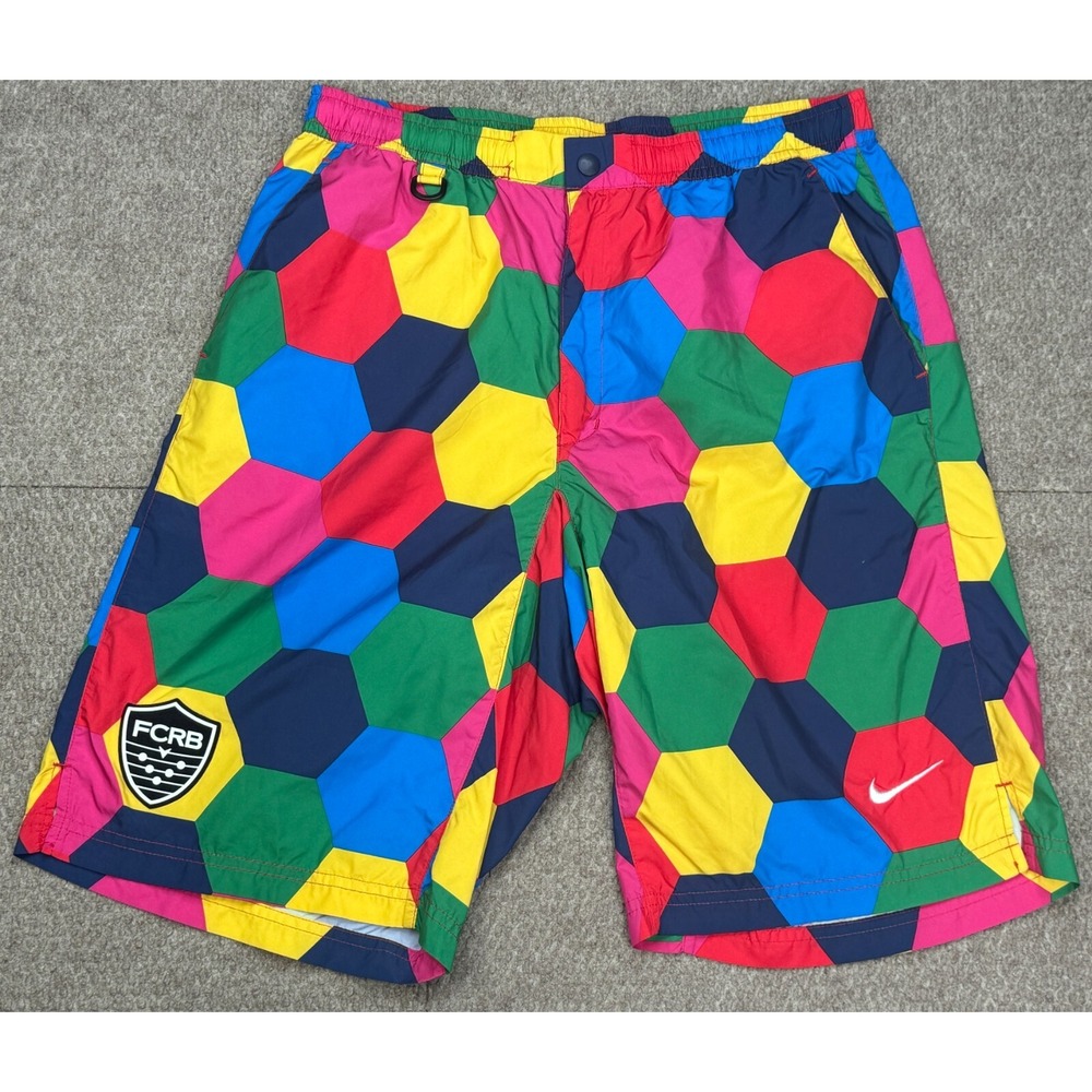 Nike FCRB Men's Multicolored Warmup Shorts‎ Size Medium